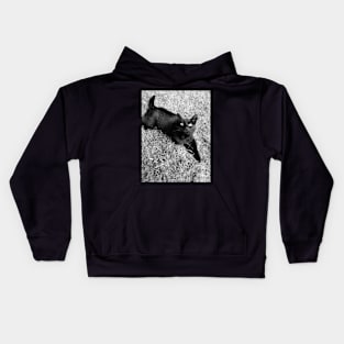 Black cat Kids Hoodie